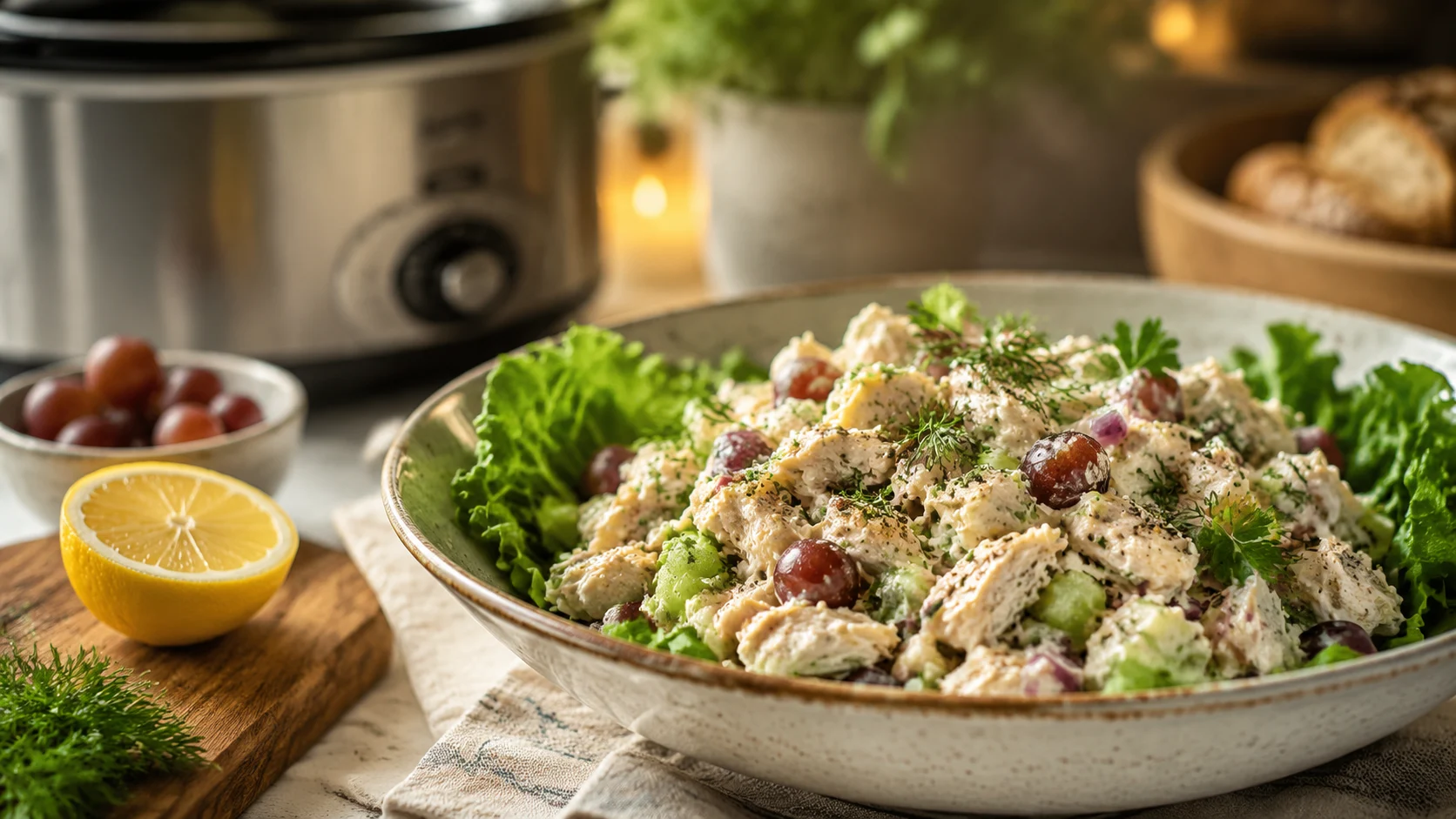 Healthy Chicken Salad Recipe for Busy Nights That Still Need Gentle Nourishment