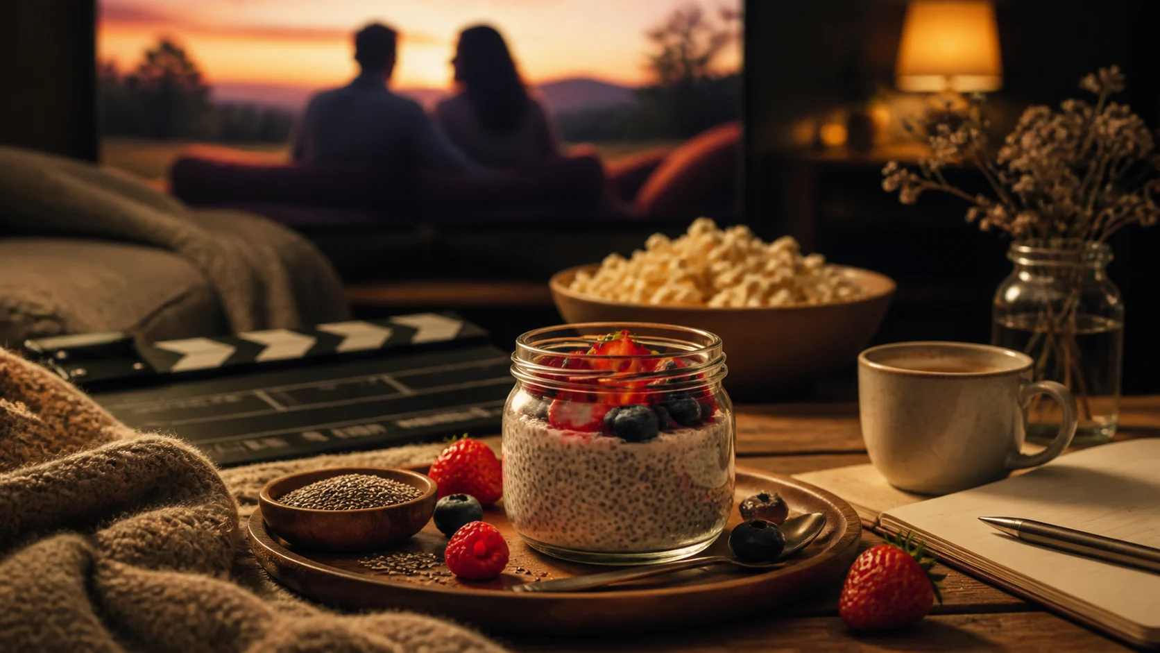 Cast of Santa Clarita Diet and the Cozy Comfort of a Chia Diet Recipe